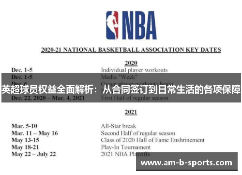 英超球员权益全面解析:从合同签订到日常生活的各项保障 英超球员权益全面解析:从合同签订到日常生活的各项保障